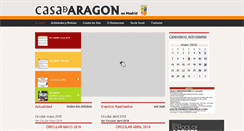 Desktop Screenshot of casadearagonenmadrid.com